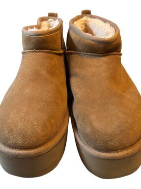 Ugg Classic Ultra Mini Women's Size 10 Chestnut Boots 1135092 EUC